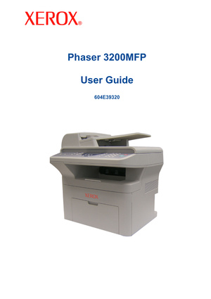 Page 1
Phaser 3200MFPUser Guide
604E39320
Downloaded From ManualsPrinter.com Manuals 