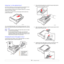 Page 24
5.5   
Using tray 1 or the optional tray 2
Use the print material you use for the majo rity of your print jobs in tray 1. 
Tray 1 can hold a maximum of 250 sheets of 75 g/m2 paper.
You can purchase an optional tray 2 and attach it below tray 1 to load an 
additional 250 sheets of paper.
To load paper, pull open the tray and load paper with the side to be 
printed on face down.
You can load letterhead paper with the design side face down. The top 
edge of the sheet with the logo should be  placed at the...