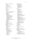 Page 241Index
Phaser® 6180MFP Multifunction Printer 
Index-2 choosing a network connection, 4-3
cleaning
printer, 11-2
printer exterior, 11-2
printer interior, 11-3
clearance
location of the printer, 1-4
clearing
faxes, 8-15
collating, 6-2
copies, 6-12
color
adjusting for thin paper originals, 7-20
selecting for scanning, 7-18
color balance
adjusting, 6-8
color registration
adjusting, 10-25
automatic adjustment, 10-25
determining values, 10-26
enabling/disabling automatic 
adjustment, 10-27
entering values,...