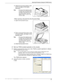 Page 84Scanning Procedure (Using the TWAIN driver) 
Xerox WorkCentre 5016/5020 User Guide 84
2) Adjust the document guides to just 
touch the edges of the loaded 
document.
Note • If the size of the loaded document 
is smaller than any standard sizes, 
the edges of the loaded document 
may create shadow, and may 
appear to have an outline on the 
scanned image.
• When scanning a document from the Document Glass
1) Open the Document Cover.
2) Place a document face down on the 
Document Glass, and align it to the...