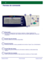 Page 36
WorkCentre 7232/7242WorkCentre 7232/7242
Prise en main rapide
Panneau de commande
1.
2.
3.Écran tactile
Il permet de programmer les fonctions requises. Il indique également les 
instructions de résolution des incidents 
et les informations générales concernant 
la machine.
Touche Tous les services
Permet dafficher les fonctions disponibles.
Touche Fonctions
Permet de retourner à lécr an précédent de la fonction Copie, Fax ou Numér
isation.
4.Touche État des travaux
Cette touche permet dafficher les in...