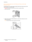 Page 219Troubleshooting
WorkCentre 7755/7765/7775 Multifunction Printer
User Guide 219
Clearing Booklet Staple Jams in the Professional Finisher and the Light 
Production Finisher
The booklet stapler uses two staple cartridges labeled R2 and R3. Booklet stapling requires that both 
staple cartridges be free of jammed staples.
Wa rni n g:Do not perform this procedure when the printer is copying or printing.
1. Open the finisher door.
2. While squeezing orange levers R2 and R3 together (1), pull the staple...