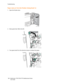 Page 189Troubleshooting
WorkCentre 7755/7765/7775 Multifunction Printer
User Guide 189
Paper Jams at 1d in the Finisher (Using Knob 1c)
1. Open the finisher door.
2. Move green lever 1d to the left.
3. Turn green knob 1c in the direction shown to release the paper.
wc77xx-068
wc77xx-090
wc77xx-091
Downloaded From ManualsPrinter.com Manuals 