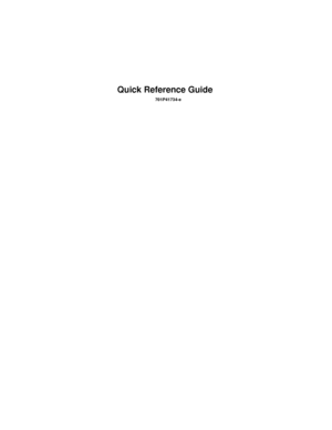 Page 1
Quick Reference Guide
 701P41734-e
Downloaded From ManualsPrinter.com Manuals 