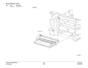 Page 6816/02
5-21
DC1632/2240
PL 2.12Parts List
Prelaunch Training/Review
PL 2.12 Tray 5: 1 of 2Item Part Description
1 059K24801 Tray 5 (REP 7.1) 