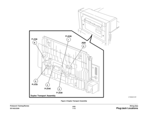 Page 8756/02
7-13 DC1632/2240
Plug/Jack Locations
Wiring Data Prelaunch Training/ReviewFigure 4 Duplex Transport Assembly 