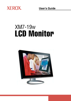 Page 1
LCD Monitor
User’s Guide
XM7-19w
 