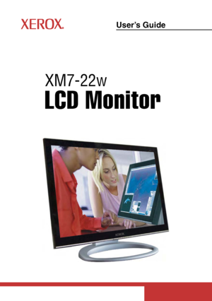 Page 1
LCD Monitor
User’s Guide
LCD Monitor
XM7-22w
 