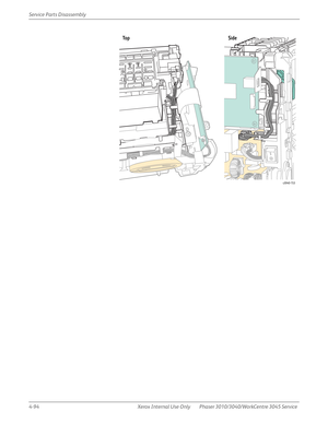 Page 3044-94 Xerox  Internal  Use  Only Phaser 3010/3040/WorkCentre 3045 Service  Service Parts Disassembly
Top Side
s3040-153 