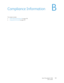 Page 189Xerox® DocuMate® 4700
User’s Guide189
BCompliance Information
This chapter includes:
•Product Recycling & Disposal on page 190
•Energy Star for the USA on page 191 