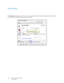 Page 138Xerox Travel Scanner 150
User’s Guide 138
Summary
The Summary area displays some of the basic scan options selected in the interface. Clicking on one of the links will 
open the area of the interface where the setting is located. 