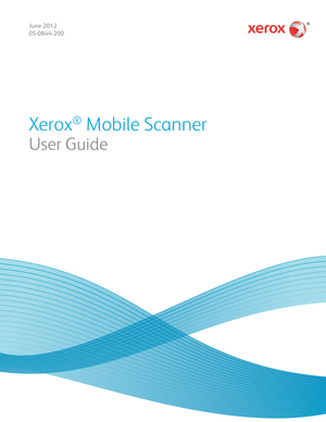 Page 1 
Xerox
®
 Mobile Scanner 
June 2012
05-0844-200
User Guide
  