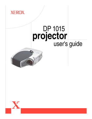 Page 1   DP 1015
projector
users guide  