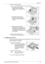 Page 106Paper Jams 
Xerox WorkCentre 5016/5020 User Guide 106
4.Remove the jammed paper.
Note • Do not leave any torn pieces of paper inside the machine.
1) If the paper is jammed in the 
location shown in the diagram, 
remove the jammed paper pulling 
upwards.
2) If the paper is jammed in the 
location shown in the diagram, 
remove the jammed paper pulling 
upwards.
3) If the paper is jammed in the 
location shown in the diagram, and 
if the edges of the jammed paper is 
not accessible to be pulled out, pull...