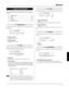 Page 18929
Modo Utility
1-3.  Tuning
Questa funzione imposta l’accordatura master del generatore sonoro.
q  Tune C (Tune Coarse)
[Valori] da -24 a 0 a +24
L’accordatura può essere impostata in incrementi di mezza unità.
w Tune F (Tune Fine)
[Valori] da -64 a 0 a +63
L’accordatura può essere impostata in incrementi di circa 1.17 cente-
simi.
1-4.  Volume
Questa funzione imposta il livello di volume generale del generatore
sonoro.
UT TG MASTER
ReverbBypass=off
q
UT TG MASTER
Tune C=  0 F=  0
UT TG MASTER
Volume=...