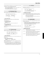 Page 19535
q
UT CLK SETUP
ClickMode=manual
q
Modo Utility
Se questo parametro è impostato su “0”, a video apparirà il messaggio
“NoAssign” e non verrà prodotto alcun suono.
* Dato che i suoni prolungati non possono venire usati per i clic,
essi non vengono visualizzati.
* Fate riferimento alla [Drum Voice List] (pag. 40).
4-3.  Click Volume, Tuning
Questo parametro imposta volume ed altezza delle tre voci dei clic.
q Click (Click Voice)
Seleziona la voce di click(come la voce di click selezionata con la
funzione...