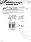 Page 4040
Chapter 12
Pattern Player 
Power Tips
45Hitting a new Pattern and Variation 
— at the same time!
There will be times when you’ll want to change not only to a new Pattern, but to a speciﬁc Variation 
— instantly and at the same time.  Here’s the best way to do that!
First, press PATTERN/ENTER and turn the dial to call up the new Pattern number.  Then, while the 
ﬁrst Pattern is playing, press the desired Variation key.  Both the Pattern number and the Variation 
number change simultaneously.
Flashes...