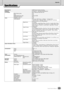 Page 229Appendix
229Tyros2 Owner’s Manual
Specifications
Sound SourceAWM Dynamic Stereo Sampling
Keyboard 61 keys (C1 – C6) Initial touch/Aftertouch
LCD Display 640 x 480 dots VGA Color LCD
Music Score, Lyrics Yes
Text Yes
RAM Capacity per a text approx. 60 KB
Wallpaper Customize Yes
Voice Polyphony (max) 128
Voice Selection 504 voices (486 Normal + 18 Mega) + 10 Organ Flute 
+ 480 XG voices + 256 GM2 Voices + 22 Drum kits + 6 SFX Kits
(And GS Voices for GS Song playback) 
MegaVoices (18 voices)  Small Strings,...