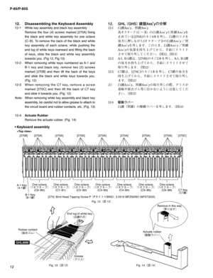 Page 12P-85/P-85S
12
[270B]
A-1 Key
¢d£
B-1 Key
¢#d£One octave
¢¦«»”Ò£
(C0–B0) [270A][270A][270A][270A][270A][270A][270A] [270C]
C7 Key
¢$d£
One octave
¢¦«»”Ò£
(C1–B1)One octave
¢¦«»”Ò£
(C2–B2)One octave
¢¦«»”Ò£
(C3–B3)One octave
¢¦«»”Ò£
(C4–B4)One octave
¢¦«»”Ò£
(C5–B5)One octave
¢¦«»”Ò£
(C6–B6)
• Keyboard  assembly

Fig. 12
¢
$ £ #JOE)FBE5BQQJOH4DSFX1