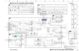 Page 741
2
3
4
5
6 A
BCDEFGH
P-85/P-85SAM, HP, JK, PN1, PN2, PEDAL CIRCUIT DIAGRAM
AM, HP, JK, PN1, PN2, PEDAL CIRCUIT DIAGRAM28CC1-2001022994-15
PEDAL
28CC1-2001015873
Photo CouplerOP AMP OP AMP
REGULATOR +5V
REGULATOR +5V OP AMPPOWER AMP. 6W+6W
PN1
JK
AM
HP
PN2
:  Ceramic Capacitor
¢·åÛ¿«¯ïÃï±”£
: Mylar Capacitor
¢Ú å”¯ïÃï±”£
: Semiconduct Ceramic Capacitor
¢
R‹.·åÛ¿«¯ïÃï±”£
to DM-CN602

to DM-CN501

to DM-CN601

Note : See parts list for details of circuit board...