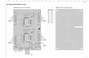 Page 41YSP-1
41
ABCDE FGH I J
1
2
3
4
5
6
7
PRINTED CIRCUIT BOARD (Foil side)
1
30 83
51103
31 82
52
1
30 83
51103
3141 58
82
52
DRIVER
(TWEETER)
TXN9
TXP9
TXN8
TXP8
TXN7
TXP7
TXN6
TXP6
TXN5
TXP5
INPUT (2)
W8, W9
MGND
MGND
+15VM
+15VM
+3.3V
GND
DSPCB1, CB2
Nout0/2
GND
Pck0/2
Nout1/3
GND
Pck1/3
Npwm
GND
TEMPGND
Pout0/2
Nck0/2
GND
Pout1/3
Nck1/3
GND
Ppwm
AMP_PRT
TXN9
TXP9
TXN8
TXP8
TXN7
TXP7
TXN6
TXP6
TXN5
NC
TXP5 +
–
DRIVER
(TWEETER)
TXP0
TXN0
TXP1
TXN1
TXP2
TXN2
TXP3
TXN3
TXP4
TXN4+
–
DRIVER
(TWEETER)
TXP0
NC...