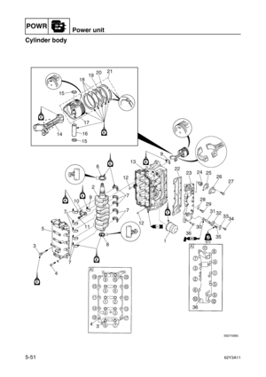 Page 178POWRPower unit
5-5162Y3A11
Cylinder body5 