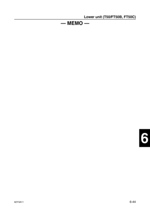 Page 24362Y3A116-44
1
2
3
4
5
6
7
8
I
— MEMO —
Lower unit (T50/FT50B, FT50C) 
