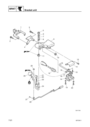 Page 300BRKTBracket unit
7-2162Y3A11 