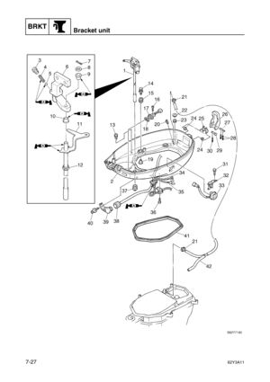 Page 306BRKTBracket unit
7-2762Y3A11 