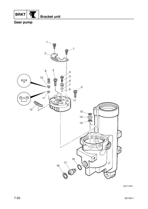 Page 338BRKTBracket unit
7-5962Y3A11
Gear pump7 