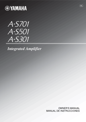 Page 1OWNER’S MANUAL
MANUAL DE INSTRUCCIONES
Integrated Amplifier
RL 