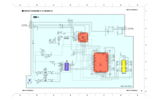 Page 43   
 
6 5 4
3
H FG E D C B A AH G F E D C B
1
2C5MX12/6 MX20/6MX12/6 MX20/6 MX12/6 MX20/6
CIRCUIT DIAGRAM 5/10(
MAIN4/4)
238CC1-8817676
ROM 4M CPU MCU
INVERTER
ADA
OP AMP
4/4
(
to MAIN 1/4 CN204)
(
to DCJK 1/2 CN105)to P.C6-D3
to P.C7-G4
MAIN 