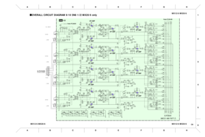 Page 47   
 
6 5 4
3
H FG E D C B A AH G F E D C B
1
2C9MX12/6 MX20/6MX12/6 MX20/6 MX12/6 MX20/6
OVERALL CIRCUIT DIAGRAM 9/10(
IN8 1/2)
MX20/6 only
138CC1-8817677
OP AMP OP AMP
OP AMP
OP AMP
OP AMP OP AMP OP AMP OP AMP OP AMP
OP AMP
OP AMP
OP AMP
OP AMP
1/2
to P.C8-G1 from P.C8-G5
from P.C8-B1
to P.C10-D3
(
to IN8 2/2 CN502)
IN8 