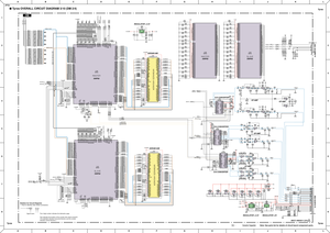 Page 146A
B
C
D
E
F
G
H
I
J
K
L
1
2345678
AB
C
D
E
F
G
H
I
J
K
L
12345678
  
TyrosTyros Tyros
 Tyros OVERALL CIRCUIT DIAGRAM 3/10 (DM 2/4)
 
















28CC1-8824211 (2/4)  2
DM
to AJACK-CN4to EMKS-N -CN1
SWP50
SWP50SDRAM 64M
SDRAM 64M REGULATOR +3.3V
SWP50 SWP50
OP AMP OP AMP
OP AMP
OP AMP D/A CONVERTER
D/A CONVERTER A/D CONVERTER
REGULATOR +3.3V REGULATOR +5V




 

Note: See parts list for details of citcuit baord component parts.

Notation for Circuit Diagrams
1. How to identify inter-sheet...