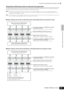 Page 125Creating Your Original Program Set (Master mode)
125Owner’s Manual
Quick Guide Creating Your Original Program Set (Master mode)
Using Zones effectively with an external tone generator
The two examples below show how to use the Zones with both the internal tone generator and a connected external tone 
generator. These instructions correspond to the steps on the previous page.
nThough all four Zones are used in the example below, you can use any number of Zones (two, three, or four). The settings are made...