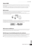 Page 223Appendix
223Owner’s Manual
About MIDI
About MIDI
MIDI (Musical Instrument Digital Interface) is a standard which allows electronic musical instruments to communicate with 
each other, by sending and receiving compatible Note, Control Change, Program Change and various other types of MIDI 
data, or messages.
This synthesizer can control other MIDI devices by transmitting note related data and various types of controller data. It can 
also be controlled by incoming MIDI messages which automatically...