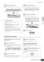 Page 41Voice Play mode
41Owner’s Manual
Quick Guide Playing the MO
Select one of the Banks from Preset 1 – 4, User 1 – 2, and 
GM.Voices in each Bank are divided into Groups [A] – [H].
Press one of the Number [1] – [16] buttons.
Selecting a Drum Voice
While holding the [DRUM KITS] button, press one of the 
following buttons: [PRE 1] (Preset Drum), [USER 1] (User 
Drum), or [GM] (GM Drum).
This operation is basically the same as in selecting a 
Normal Voice. The numbers of Groups that you can select 
depends on...