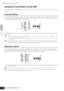 Page 50Quick Guide Playing the MO
Using the Controllers on the MO
50Owner’s Manual
Using the Controllers on the MO
This section shows you how to change the sounds by using the controllers on the MO. When using the external controllers, 
see page 69.
Pitch Bend Wheel
Use the Pitch Bend wheel to bend notes up (roll the wheel away from you) or down (roll the wheel toward you) while playing 
the keyboard. The Pitch Bend wheel is self-centering and will automatically return to normal pitch when released. Try out the...