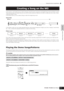Page 73Playing the Demo Songs/Patterns
73Owner’s Manual
Quick Guide Creating a Song on the MO
In this section, we’ll explain how to create a Song by using the built-in sequencer of the MO (Song mode and Pattern mode). 
There are two ways (or modes) that you can use the music production features of the MO to create your own music: Song 
mode and Pattern mode. 
In the Song mode, you can create a Song in order from beginning to end.
Song mode
In the Pattern mode, you can create separate Sections, each several...