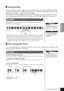 Page 21P-60   Selecting & Playing Voices
ENGLISH
21
Transposition
The P-60’s Transpose function makes it possible to shift the pitch of the entire keyboard up or down 
in semitone intervals up to a maximum of six semitones, and lets you easily match the pitch of the 
keyboard to the range of a singer or other instruments.
For example, if you set the transposition amount to “5,” playing key C produces pitch F. In this way, 
you can play a song as though it were in C major, and the P-60 will transpose it to the...