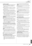 Page 151Troubleshooting
Appendix
DTXTREME III Owner’s Manual151
Appendix
No effects are applied.
●Check the Effect Bypass settings (page 89) in the dis-
plays called up via [DRUM KIT] → [F4] EFFECT. If 
Bypass is turned on, the corresponding Effect is not 
applied to the sound. 
●Check the Switch parameter (page 128) in the display 
called up via [UTILITY] → [F3] EFFECT → [SF2] MEF. If 
this parameter is set to “off,” the Master Effect is not 
applied to the sound. 
●Check the Reverb Send, Chorus Send and...