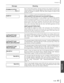 Page 83P-25083
Message List
Appendix
Message Meaning
The P-250’s ﬂash memory (storage memory) has expired. Consult your
Yamaha dealer. If this message appears, the P-250 will not back up the
songs and settings in memory. Press the [EXIT] button to return to the
previous screen.
There is a problem with the TO HOST/USB connector.
When using the P-250 connected to your personal computer ...
The driver or MIDI application on your computer is not functioning correctly,
perhaps because the computer is turned off, the...