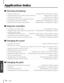 Page 9494   P-250
Appendix
Application Index
■Listening and playing
•Listening to a demo song . . . . . . . . . . . . . . . . . . . . . . . . . . . .  “Listening to Demo and Preset Songs” on page 24
•Selecting and playing a voice (sound of a musical instrument) . . . . . . . . . . . . . . . “Selecting a Voice” on page 34
•Viewing a list of panel sounds . . . . . . . . . . . . . . . . . . . . . . . . . . . . . . . . . . . . . . . “Selecting a Voice” on page 34
•Playing separate sounds in low and high keyboard...