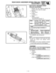 Page 1053 - 40
INSP
ADJREAR SHOCK ABSORBER SPRING PRELOAD
ADJUSTMENT
REAR SHOCK ABSORBER SPRING 
PRELOAD ADJUSTMENT
1. Elevate the rear wheel by placing the
suitable stand under the engine.
2. Remove:
Rear frame
3. Loosen:
Locknut 1 
4. Adjust:
Spring preload
By turning the adjuster 2.
* For EUROPE, AUS, NZ and ZA
NOTE:
Be sure to remove all dirt and mud from
around the locknut and adjuster before
adjustment.
The length of the spring (installed) changes
1.5 mm (0.06 in) per turn of the adjuster.
CAUTION:...