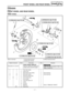 Page 226 
5 - 1
CHAS
 
EC500000 
CHASSIS 
EC590000 
FRONT WHEEL AND REAR WHEEL 
EC598000 
FRONT WHEEL 
FRONT WHEEL AND REAR WHEEL 
Extent of removal:  
1  
 Front wheel removal  
2  
 Wheel bearing removal  
3  
 Brake disc removal
Extent of removal Order Part name Q’ty Remarks
Preparation for removal  
FRONT WHEEL REMOVAL  
Hold the machine by placing the
suitable stand under the engine.
WARNING
 
Support the machine securely so there is no 
danger of it falling over. 
1 Trip meter cable 1
2 Hose cover 1
3 Bolt...