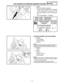 Page 3146 - 21
–+ELECTPS (THROTTLE POSITION SENSOR) SYSTEM
3. Inspect:
TPS coil variable resistance
Check that the resistance in increased
as the throttle grip is moved from the
full close position to the full open posi-
tion.
Out of specification → Replace.
Tester (+) lead → Yellow lead 1 
Tester (–) lead → Black lead 2 
TPS coil variable 
resistanceTester selec-
tor position
Full closed Full opened
kΩ × 1 0 ~ 2 kΩ at 
20 ˚C 
(68 ˚F)4 ~ 6 kΩ at 
20 ˚C 
(68 ˚F)
TPS REPLACEMENT AND ADJUSTMENT
1. Remove:
TPS...