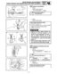 Page 933 - 28
INSP
ADJREAR BRAKE ADJUSTMENT/
FRONT BRAKE PAD INSPECTION AND REPLACEMENT
EC364002
REAR BRAKE ADJUSTMENT
1. Check:
Brake pedal height a 
Out of specification → Adjust.
Brake pedal height a:
5 mm (0.20 in)
2. Adjust:
Brake pedal height
Pedal height adjustment steps:
Loosen the locknut 1.
Turn the adjusting nut 2 until the pedal
height a is within specified height.
Tighten the locknut.
WARNING
Adjust the pedal height between the
maximum Å and the minimum ı as
shown. (In this adjustment, the...