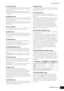 Page 19MONTAGE Owner’s Manual9
Controls and Functions
([INC/YES] button 
For increasing the value of the currently selected parameter 
(INC: increment). This button can also be used to execute a 
Job or Store operation.
Simultaneously hold down the [SHIFT] button and press the 
[INC/YES] button to quickly increase the parameter value in 
10-step jumps.
)[DEC/NO] button 
For decreasing the value of the currently selected parameter 
(DEC: decrement). This button can also be used to cancel a 
Job or Store...