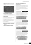 Page 45MONTAGE Owner’s Manual35
Quick Guide — Editing the Settings
8Touch the [Ins A] tab at the left side of the 
screen.
The display for editing effect parameters selected in 
Step 4 appears.
9Set the parameters as necessary.
Try narrowing in on your desired sound by finely editing 
the parameters provided for each Effect Type.
10Edit Insertion Effect B by using the same 
operation.
11Store the Performance as necessary.
How Parts are assigned to a 
Performance
By default (when shipped from the factory),...