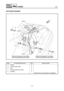 Page 3408-33
E
HULL
HOODHOSES
EXPLODED DIAGRAM
Step Procedure/Part name Q’ty Service points
4Clamp 2
5 Cooling water hose 2
6Nut 2
7 Cooling water pilot outlet 2
8 Packing 2
Reverse the removal steps for installation.
(VENT)
(VENT) (VENT)
1
2 1
2
7
8
1
6
4
5
35
4
6
8
7
FWD
4.2 N • m (0.42 kgf • m, 3.0 ft • Ib)4.2 N • m (0.42 kgf • m, 3.0 ft • Ib)
1
3 